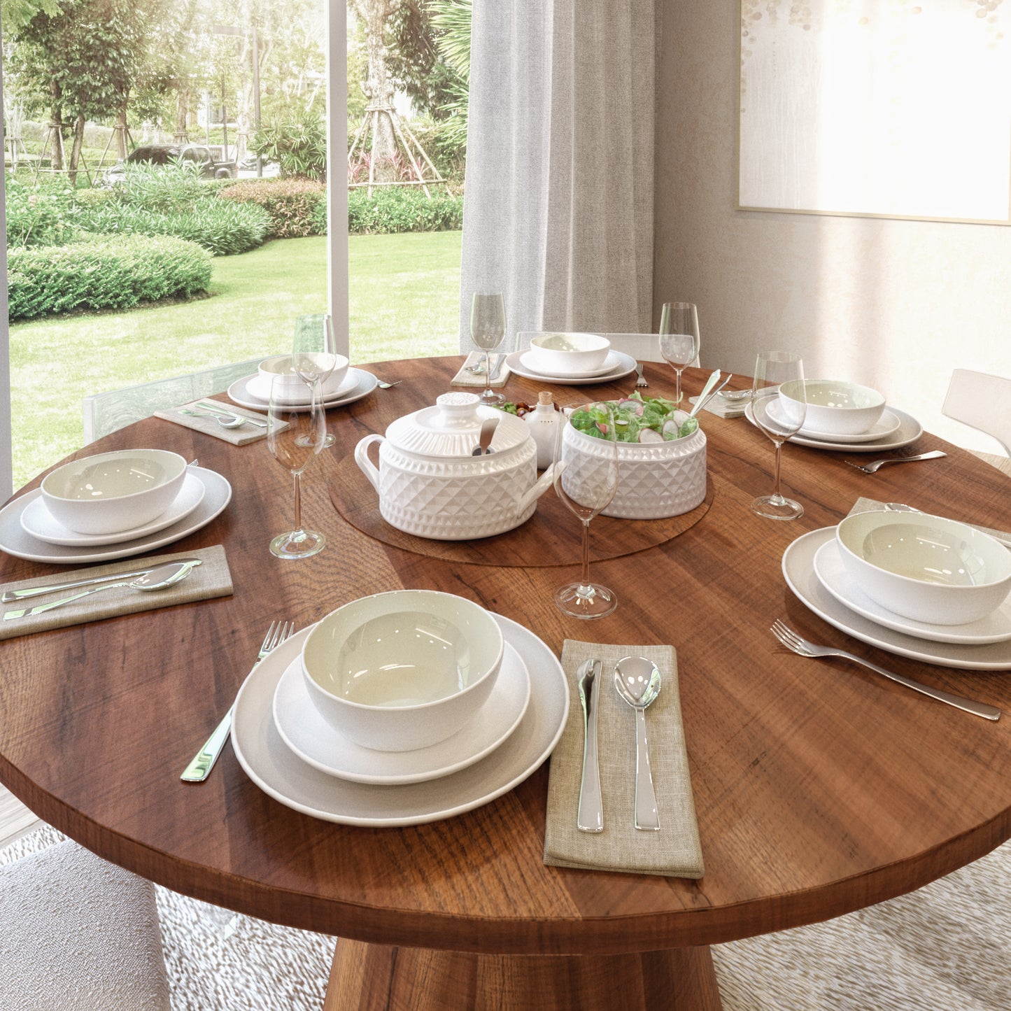 Bundle comedor Acapulco (mesa Acapulco + 6 sillas)